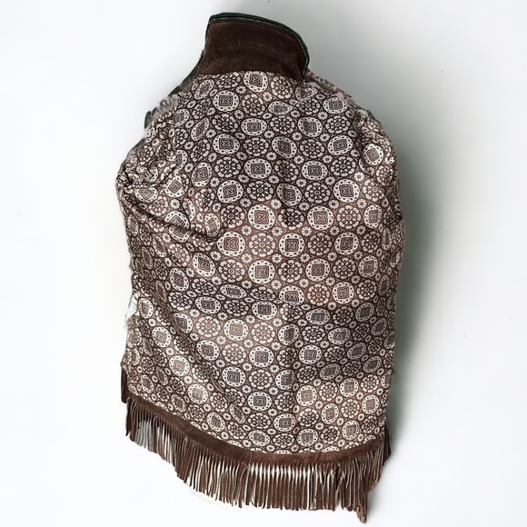 1970s Joo-Kay Chocolate Suede Fringe Leather Jacket - Picture 8 of 10